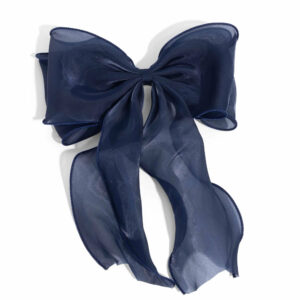 Navy Blue Mesh Large Bow