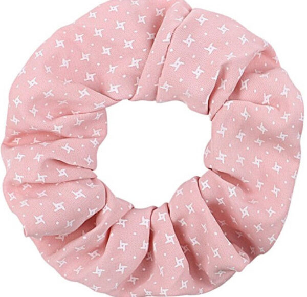 Pink Stars Scrunchie