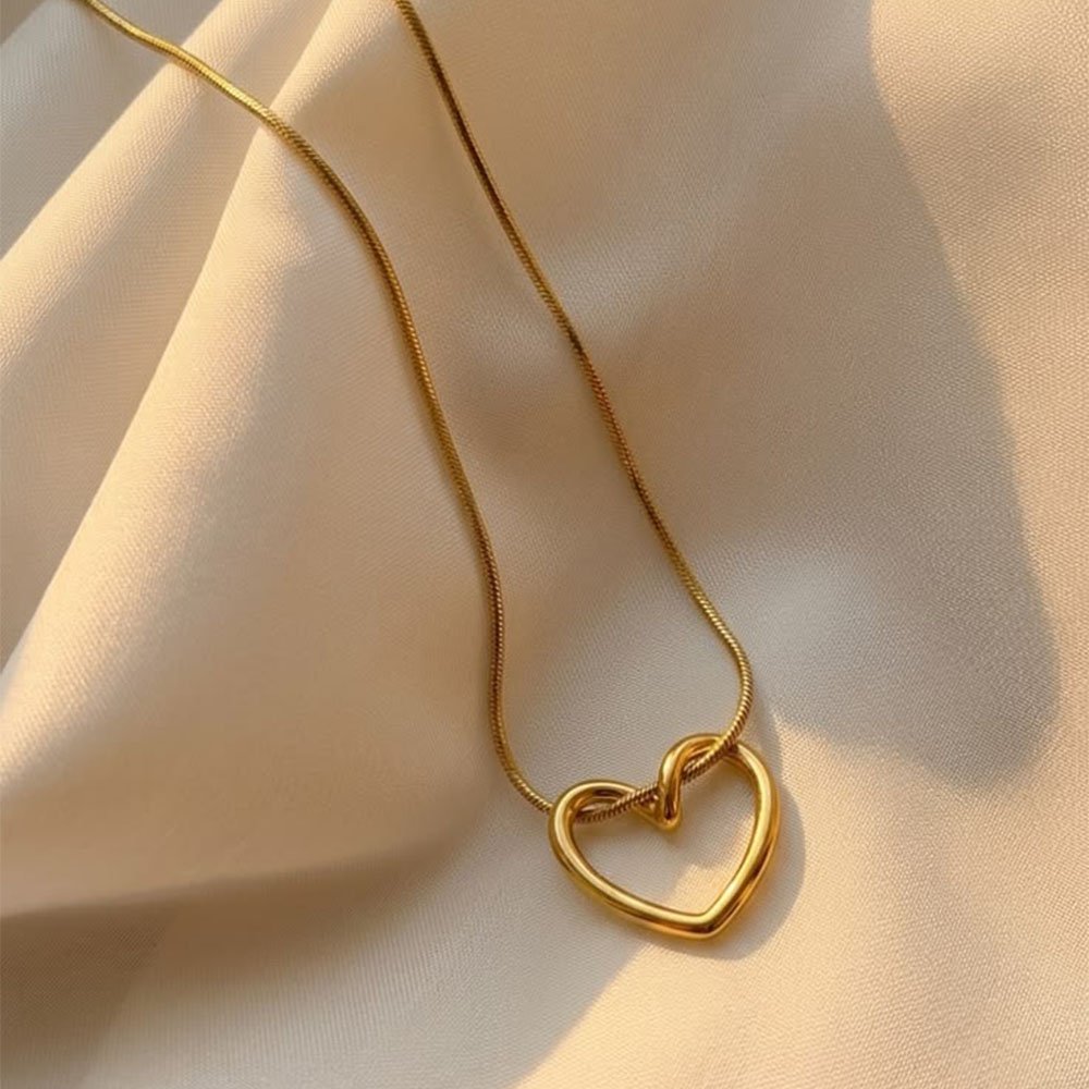 Open Heart Pendant Necklace
