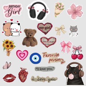 Aesthetic Laptop Stickers Pack 1