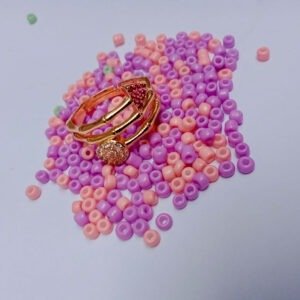 Golden Crystal Ring